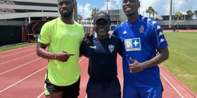 Laryea Kingston links up with Paul Pogba and Kevin Danso