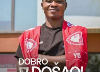 Enock Okain joins FK Jedinstvo from KAC Soccer Academy