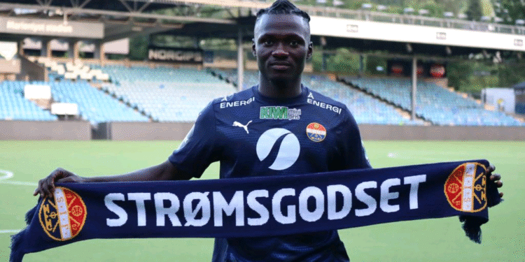 James Ampofo targets Black Stars call-up after joining Norwegian top-flight side Strømsgodset