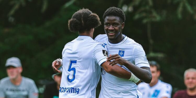 Ibrahim Osman scores first goal for Auxerre