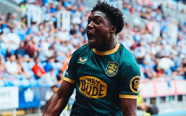 English-born Ghanaian teen Cameron Ashia scores as Huddersfield Town knock Leicester City out of EFL Cup