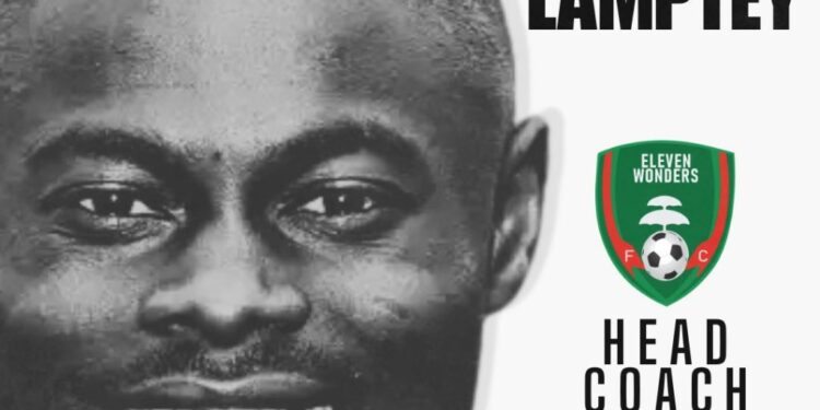 Nii Odartey Lamptey appointed head coach of Legon Eleven Wonders