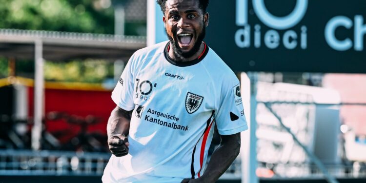 Ghanaian forward Afriyie Barnieh bags brace in FC Aarau’s 3-0 victory over Stade Lausanne in Swiss League