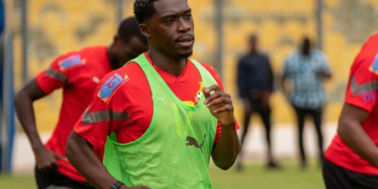 Thomas Partey jokes with Black Stars new boy Derrick Kohn