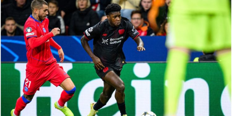 Jeremiah Mensah: Ghanaian teen sensation marks UCL debut in Bayer Leverkusen’s defeat to PSG