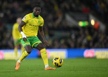 Ghanaian forward Forson Amankwah scores in Norwich City’s 3–1 win over QPR