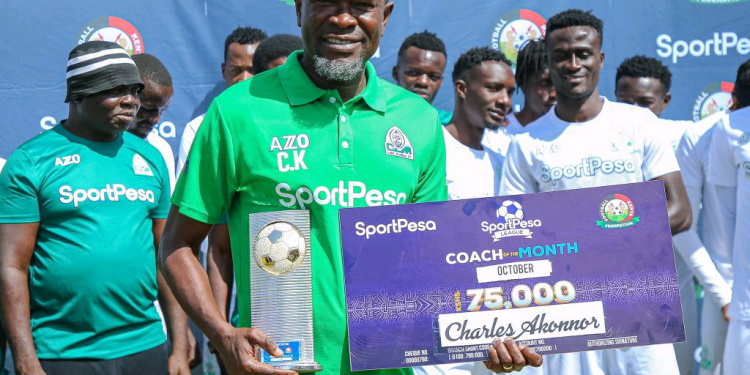 CK Akonnor wins Kenyan Premier League Coach of the Month