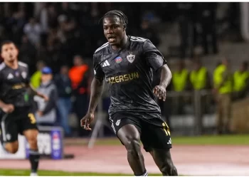Ghanaian forward Emmanuel Addai scores again for Qarabağ FK against Karvan Yevlakh