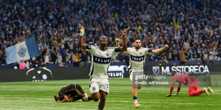 Ghanaian-American forward Emmanuel Sabbi scores in Whitecaps’ dramatic win against LAFC