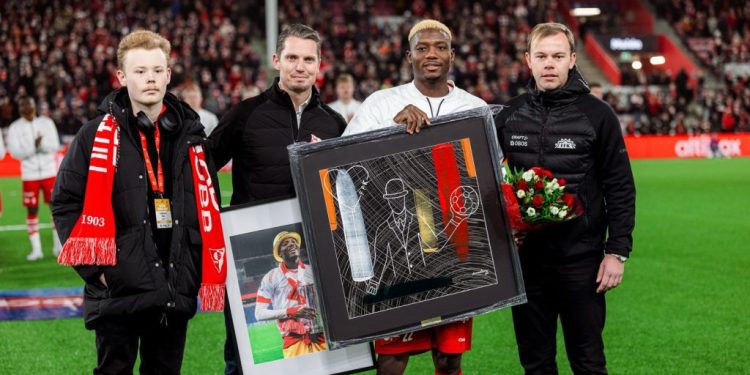 Ghanaian defender Maxwell Woledzi named Fredrikstad’s Player of the Year after stellar 2025 season