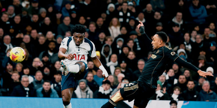 Mohammed Kudus scores in Tottenham’s home defeat to Fulham