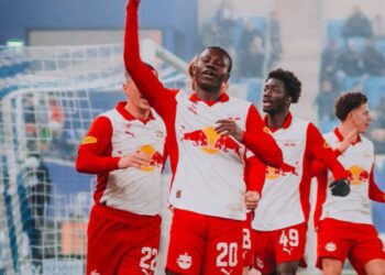 Edmund Baidoo shines, scores again as Salzburg cruise to victory
